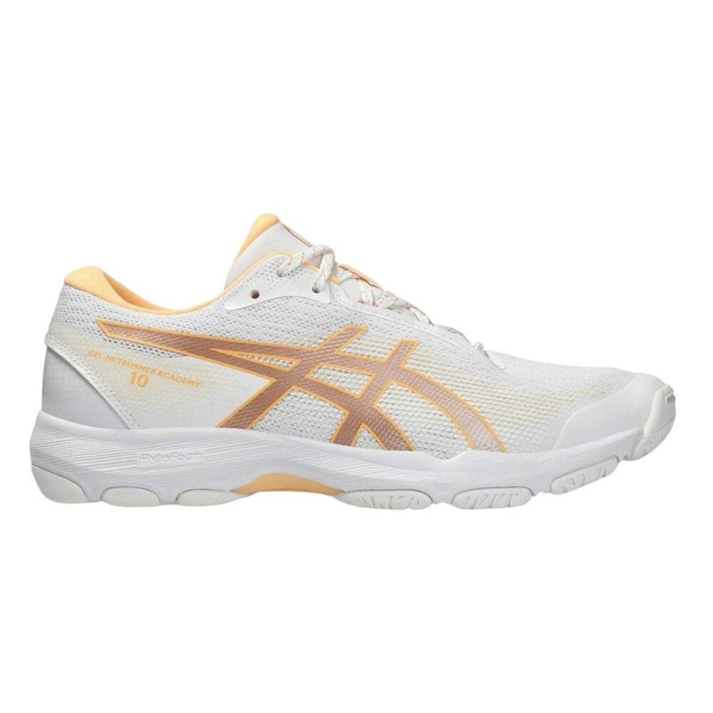 Asics Womens/Ladies Netburner Academy Cushioned Shoes / White/Rose